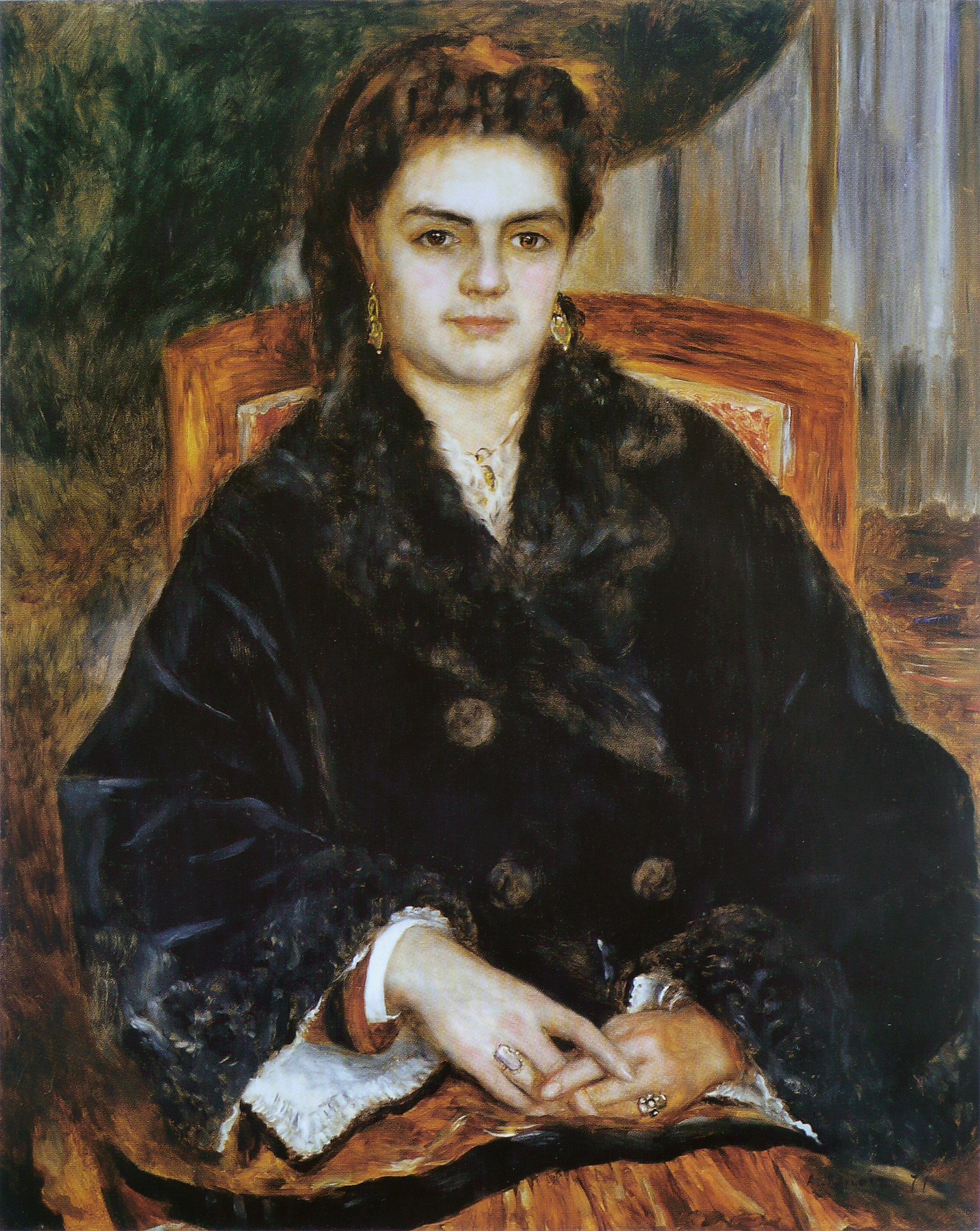 Reproduction du tableau « Madame Édouard Bernier (Marie-Octavie-St Stéphanie Laurens, 1838-1920) - Pierre-Auguste Renoir » par Alpha Reproduction en peinture à l’huile