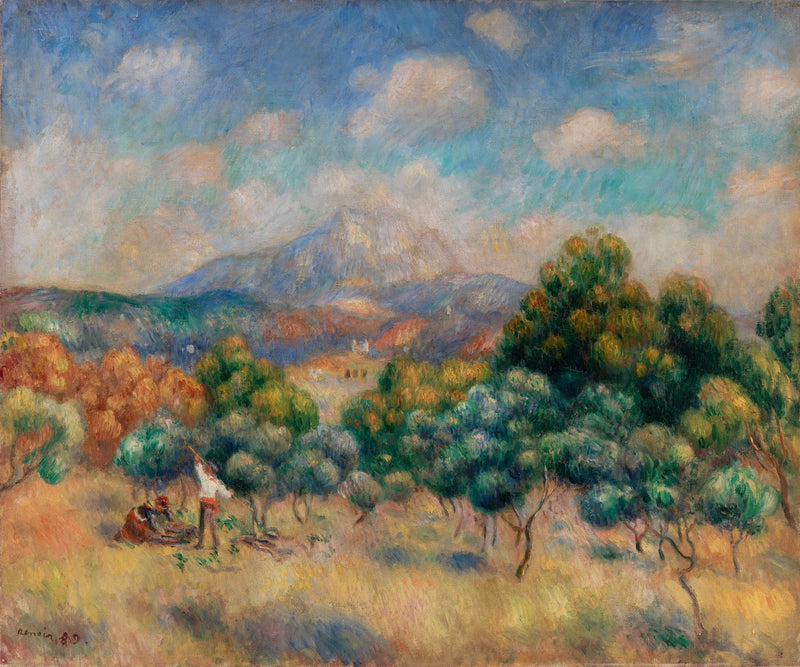 Sainte-Victoire Dağı (Manzara) - Pierre-Auguste Renoir