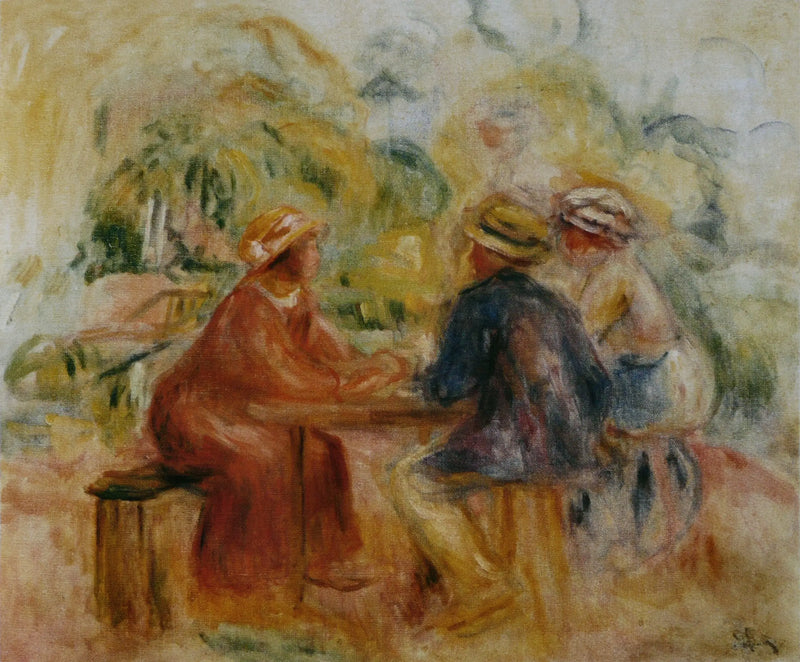 Bahçede Toplantı - Pierre-Auguste Renoir