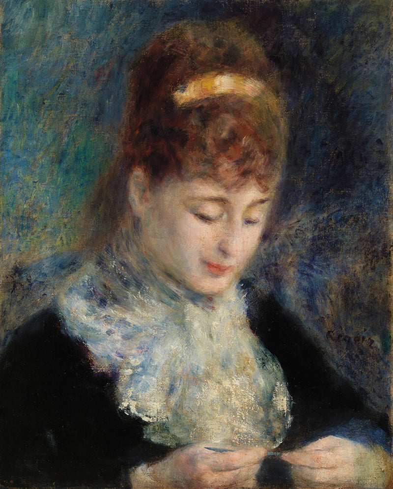 İğne oyası yapan kadın - Pierre-Auguste Renoir