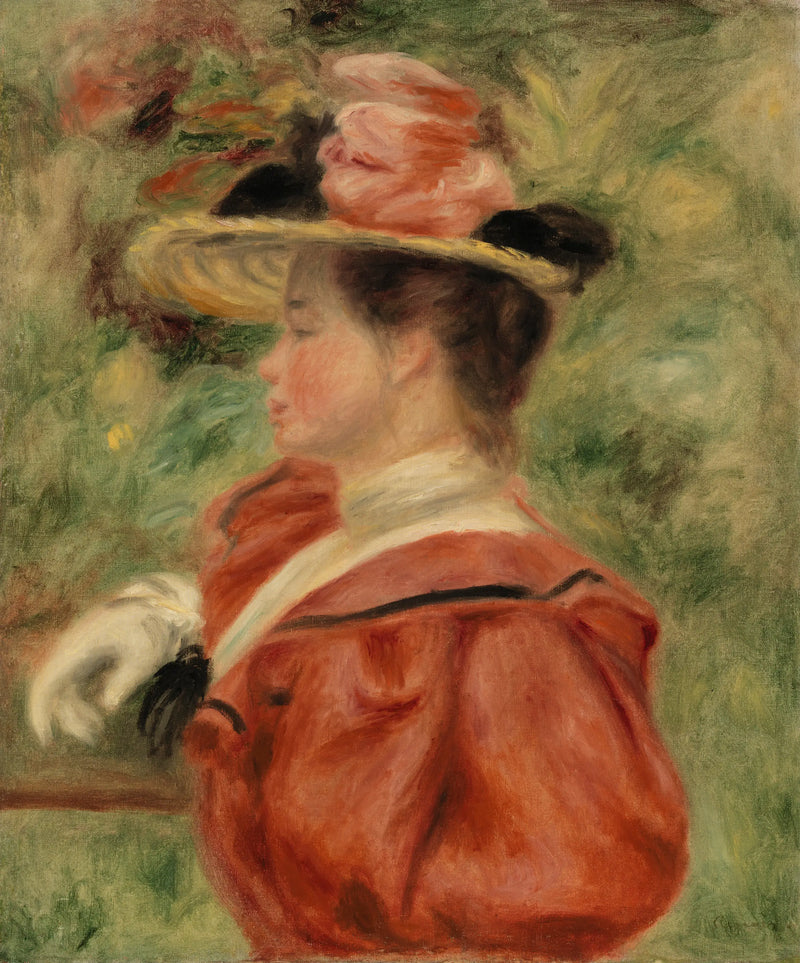 Eldivenli Kadın - Pierre-Auguste Renoir