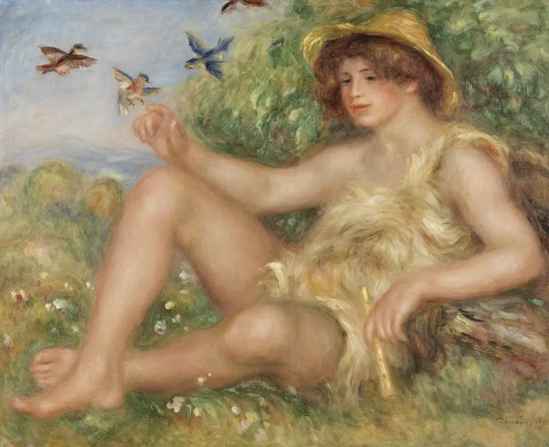 Dinlenen Genç Çoban (Alexander Thurneyssen Portresi) - Pierre-Auguste Renoir