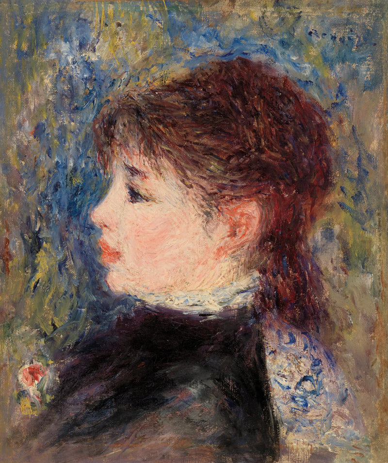 Gül ile Genç Kız - Pierre-Auguste Renoir