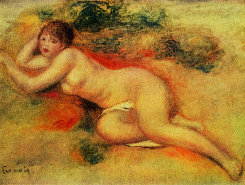 Bir Kızın Çıplak Figürü - Pierre-Auguste Renoir