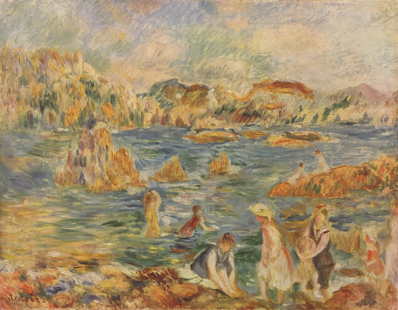 Guernesey Plajında - Pierre-Auguste Renoir