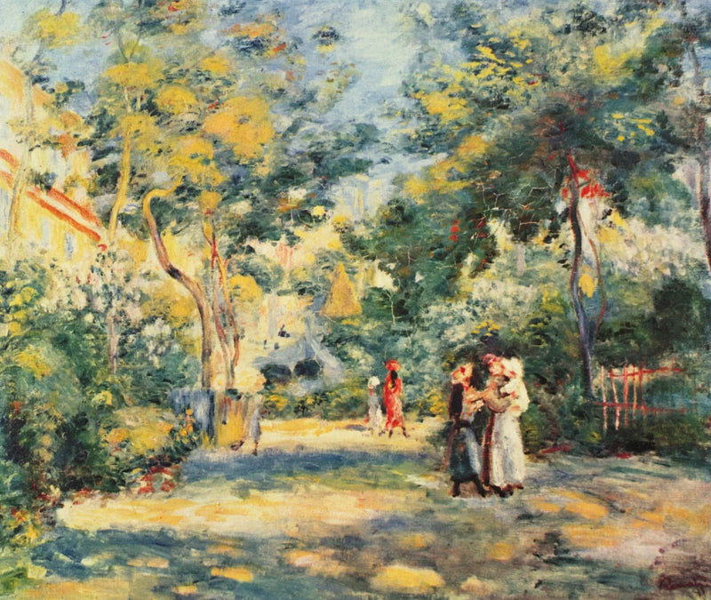Montmartre'da Bir Bahçe - Pierre-Auguste Renoir