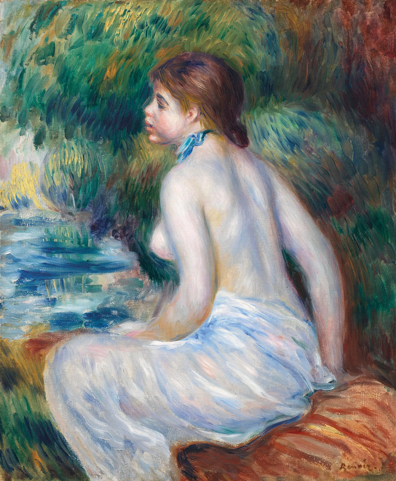 Oturan Yüzücü - Pierre-Auguste Renoir