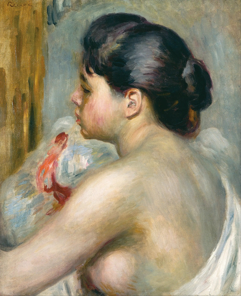 Siyah saçlı kadın - Pierre-Auguste Renoir
