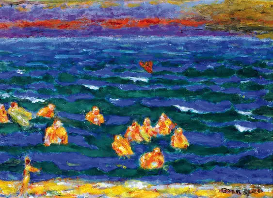 Günün sonunda yüzenler - Pierre Bonnard