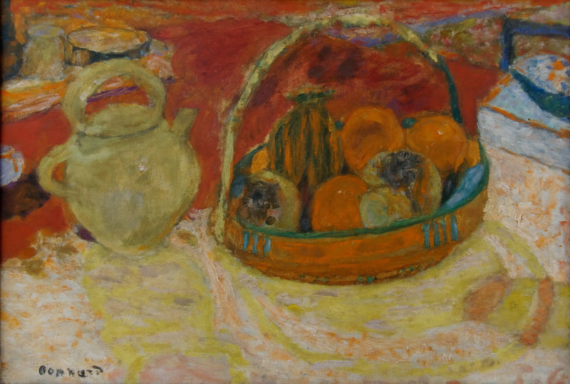 Sarı ve Kırmızı Natürmort - Pierre Bonnard