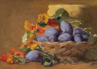 Reproduction du tableau « Prunes rouges - Pierre Bonnard » par Alpha Reproduction en peinture à l’huile
