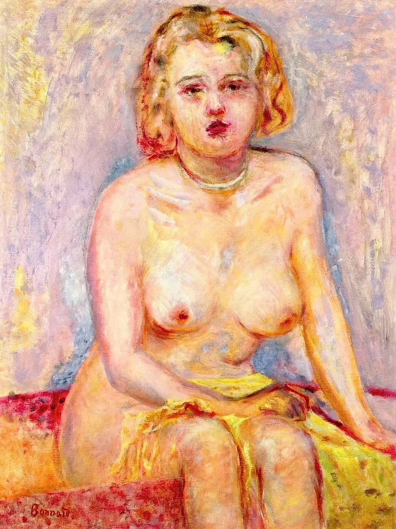 Oturan çıplak kadın - Pierre Bonnard