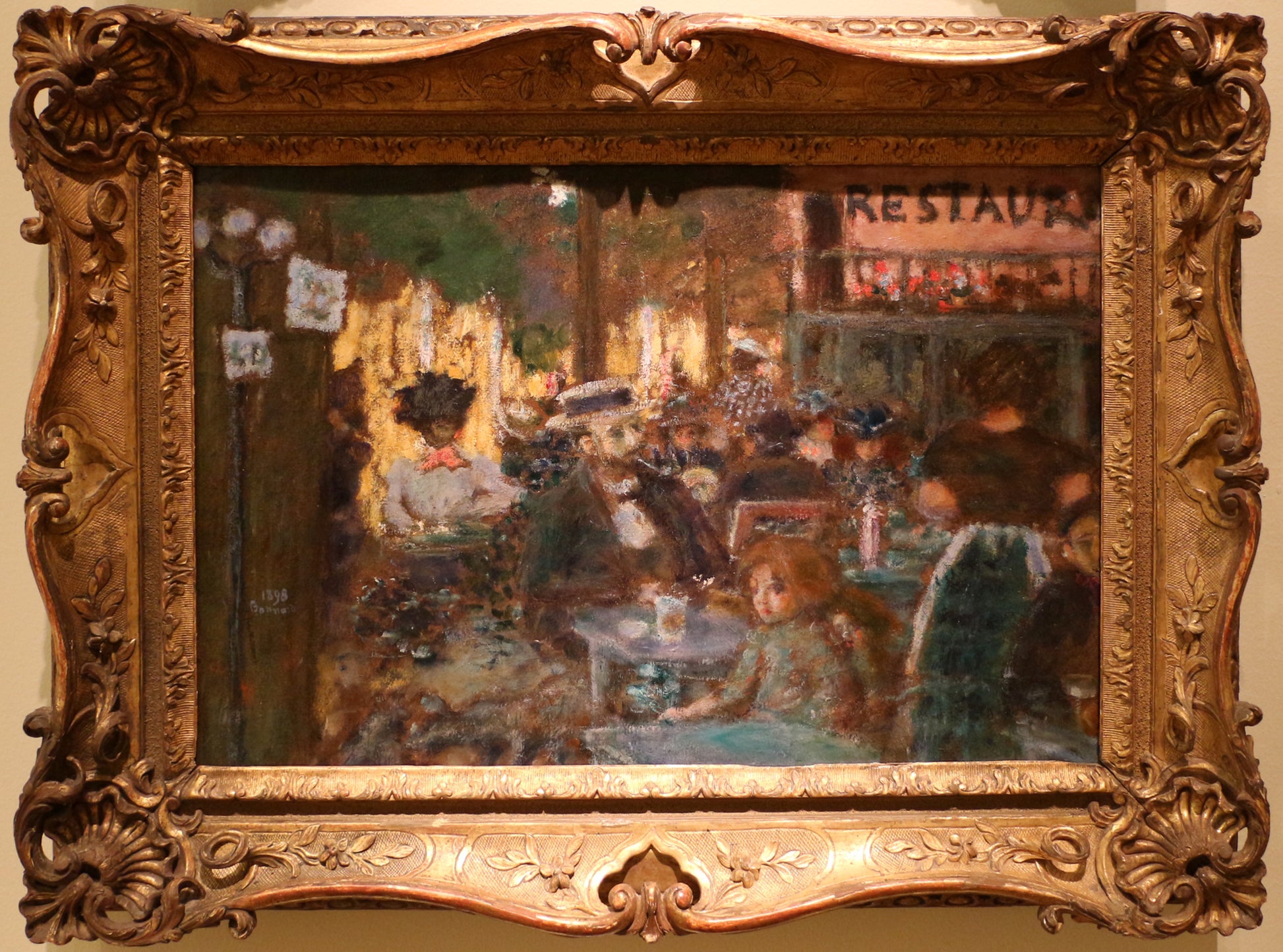 Reproduction du tableau « Terrasse de café - Pierre Bonnard » par Alpha Reproduction en peinture à l’huile