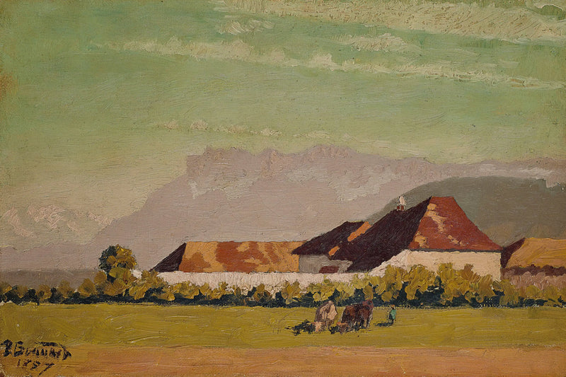 Dauphiné Manzarasında Çiftlik - Pierre Bonnard