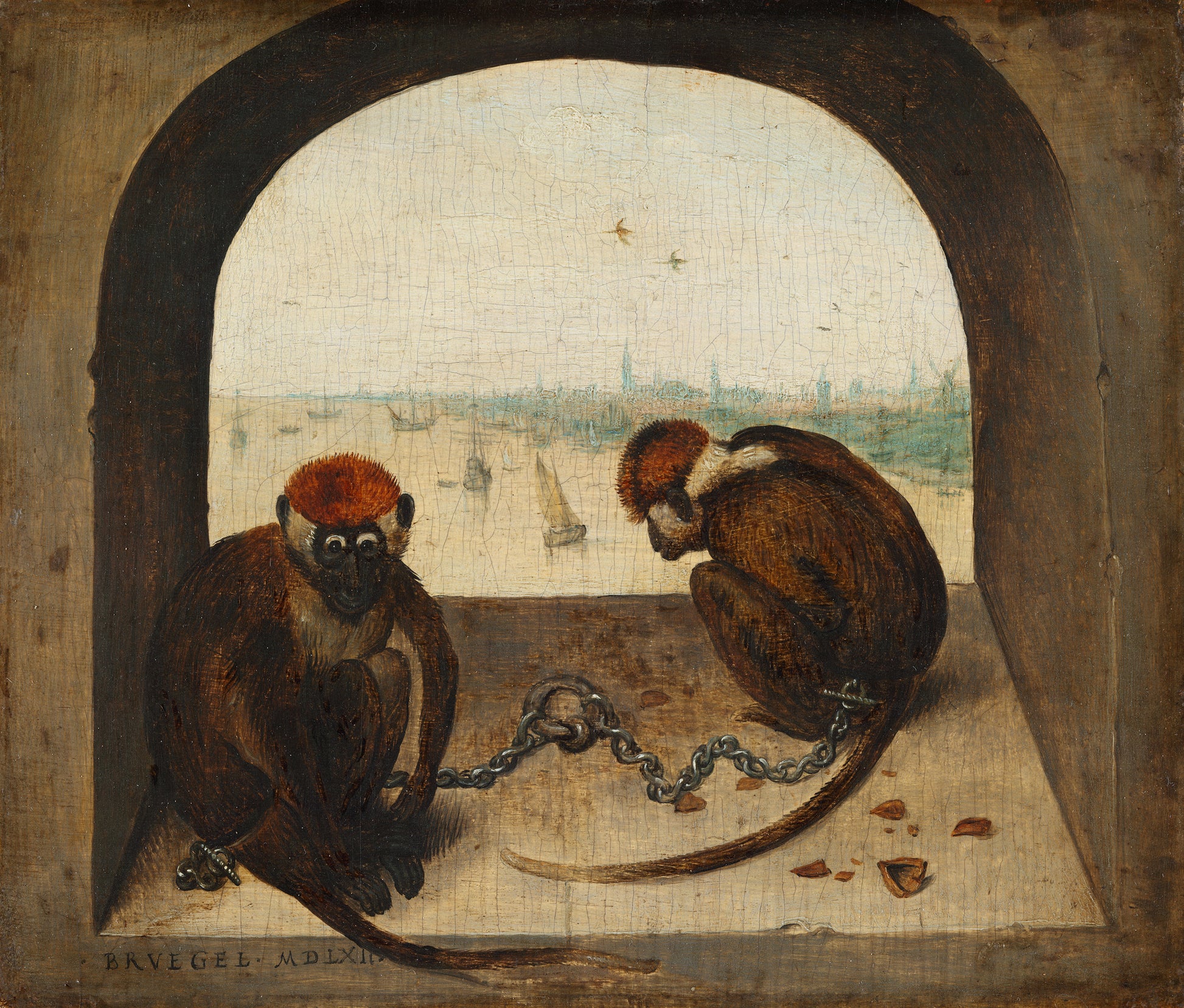 İki Maymun - Pieter Brueghel the Elder