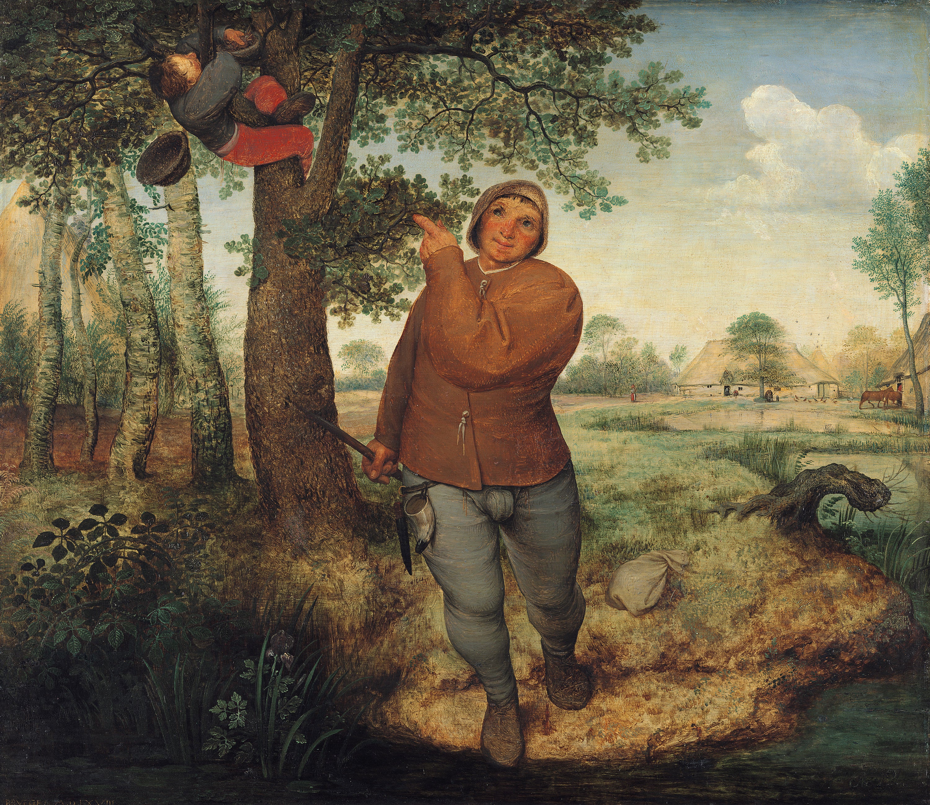 Le Paysan et le voleur de nid - Pieter Brueghel the Elder