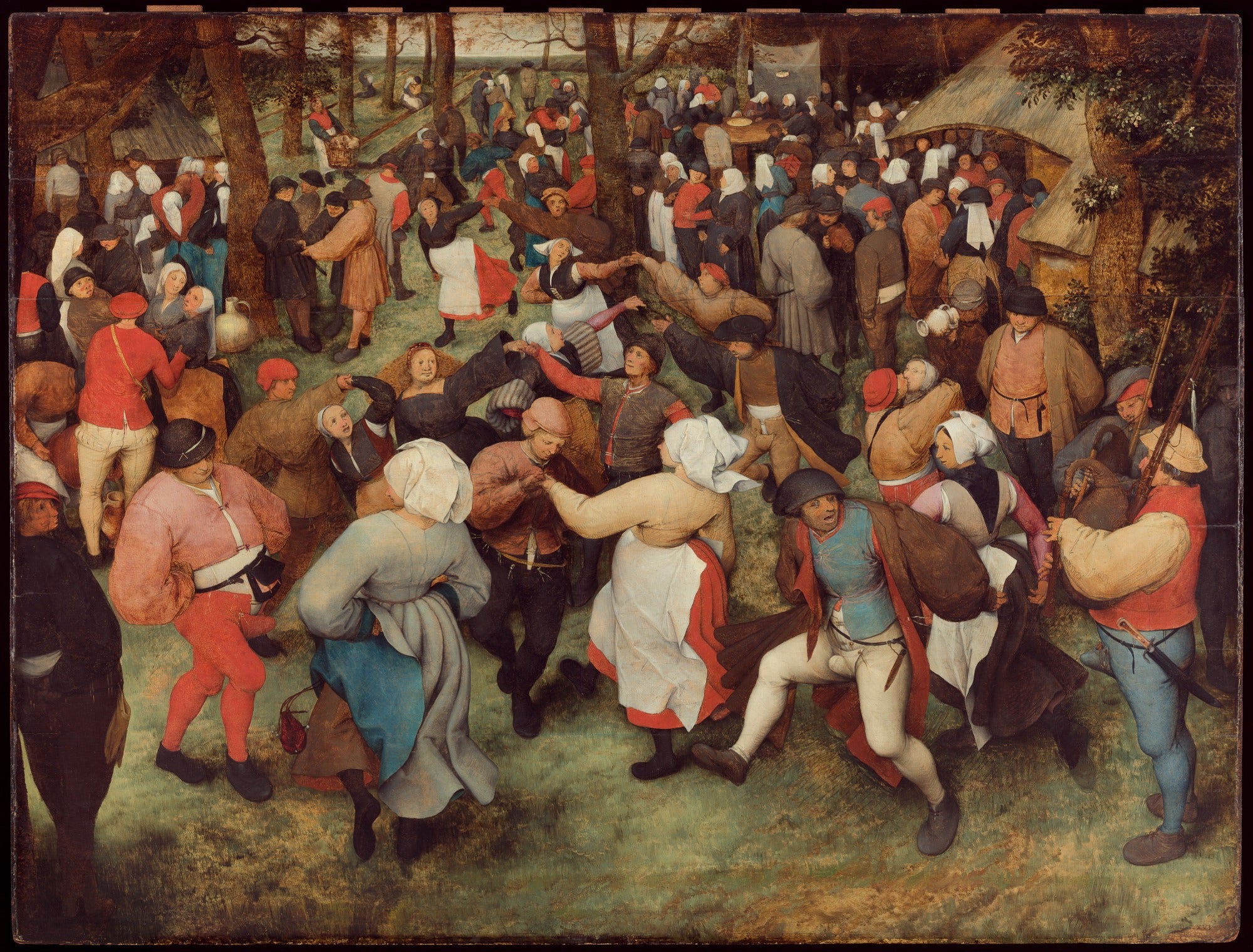 Dışarıda Gelin Dansı - Pieter Brueghel the Elder
