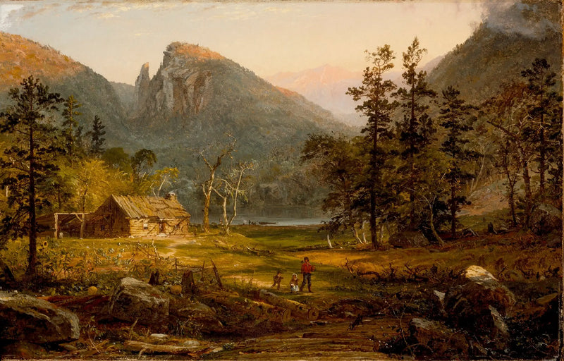 Maison du pionnier, Eagle Cliff, Montagnes Blanches - Jasper Francis Cropsey