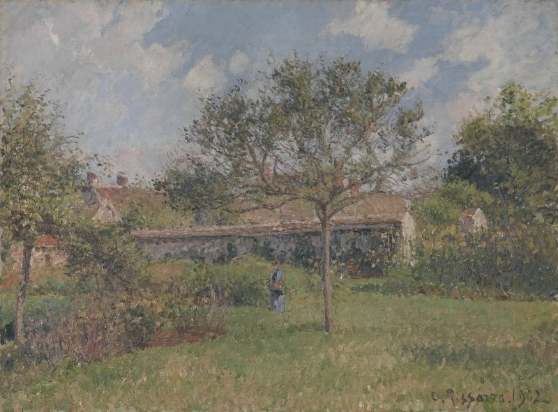 Eragny'deki Bir Çayır Köşesi - Camille Pissarro