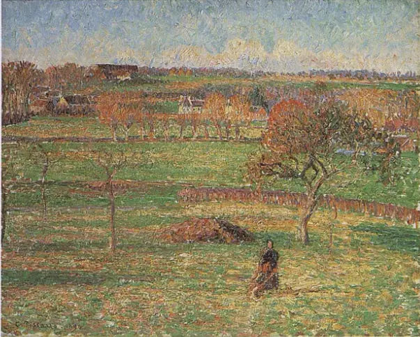 Bazincourt Ovası, sonbahar - Camille Pissarro