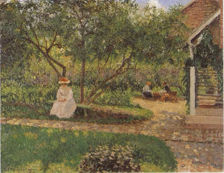 Éragny Bahçesinin Bir Köşesi - Camille Pissarro