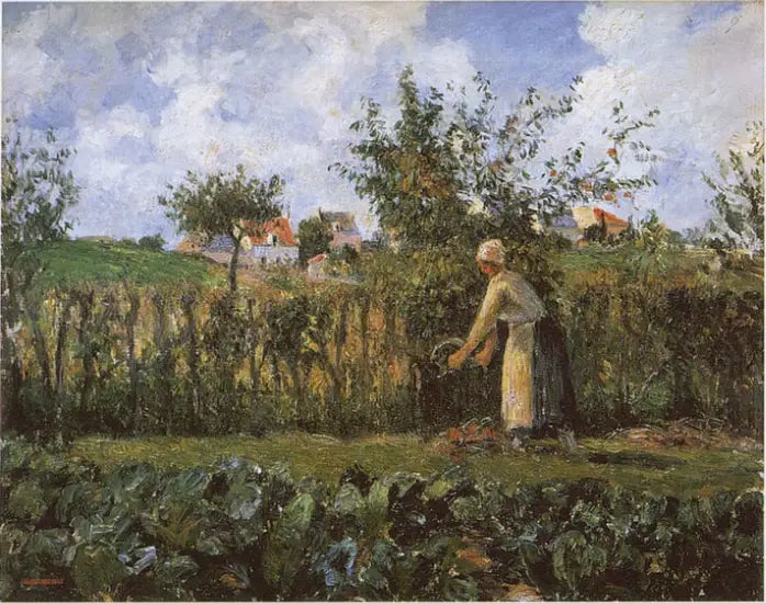 Bahçe Sebze Bahçesinde - Camille Pissarro