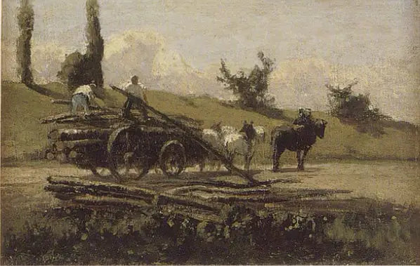 Ahşap Araba - Camille Pissarro
