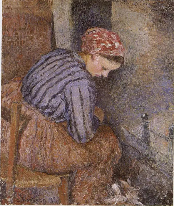 Isınan Köylü - Camille Pissarro