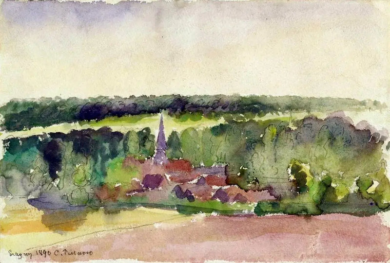 Éragny Manzarası - Camille Pissarro
