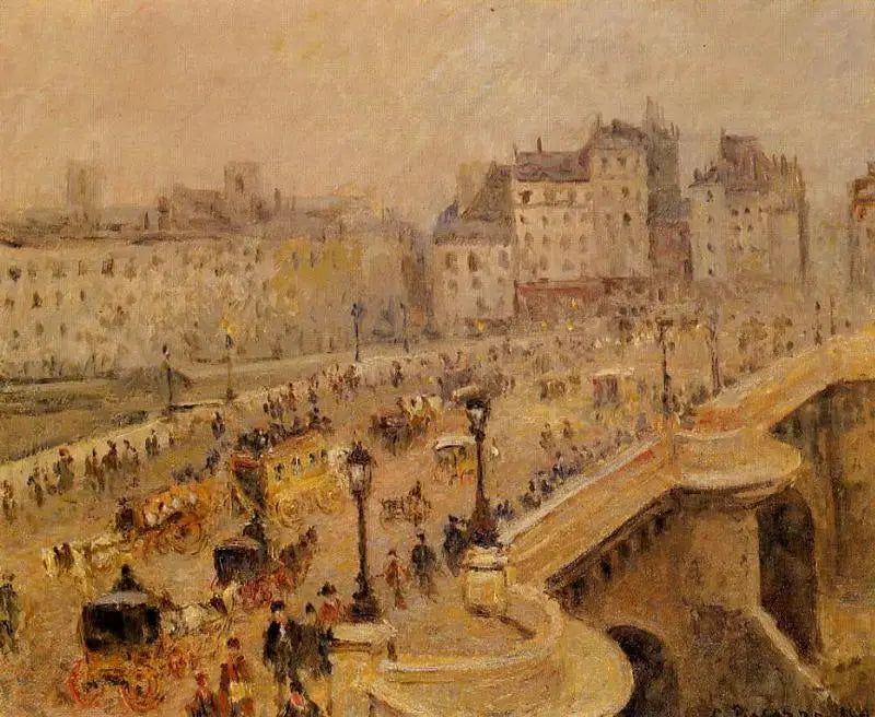 Pont-Neuf, Sis (İkinci Seri) - Camille Pissarro