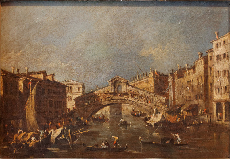 Venice Rialto Köprüsü - Francesco Guardi