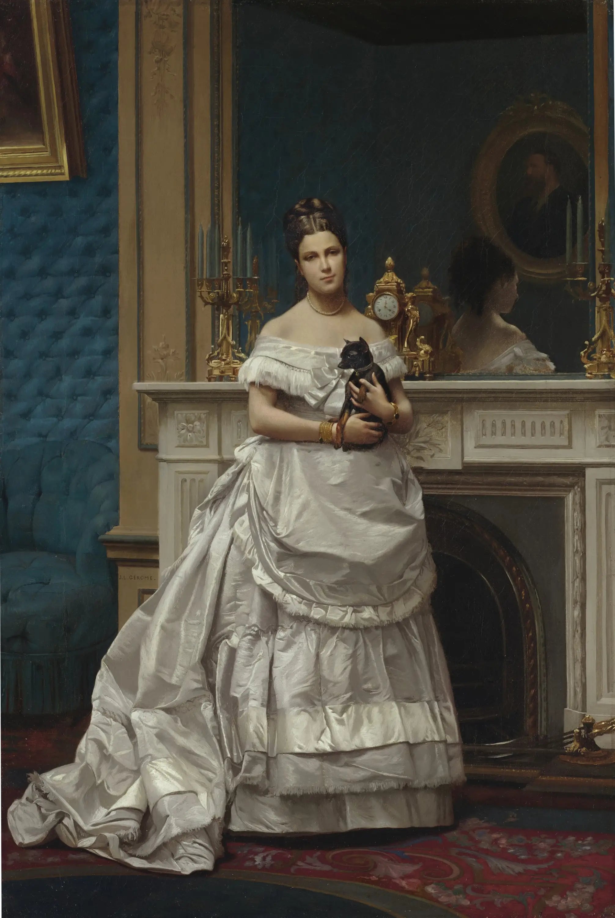Reproduction du tableau « Portrait de Marie Gérôme - Jean-Léon Gérôme » par Alpha Reproduction en peinture à l’huile