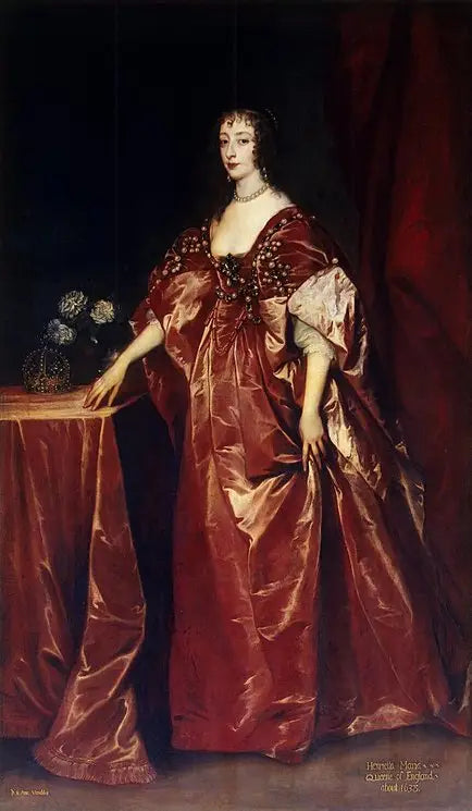 Henriette-Marie Kraliçe Portresi - Antoine van Dyck