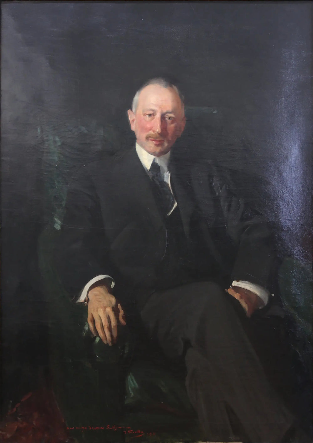 Reproduction du tableau « Portrait de Jacques Seligmann - Joaquín Sorolla » par Alpha Reproduction en peinture à l’huile