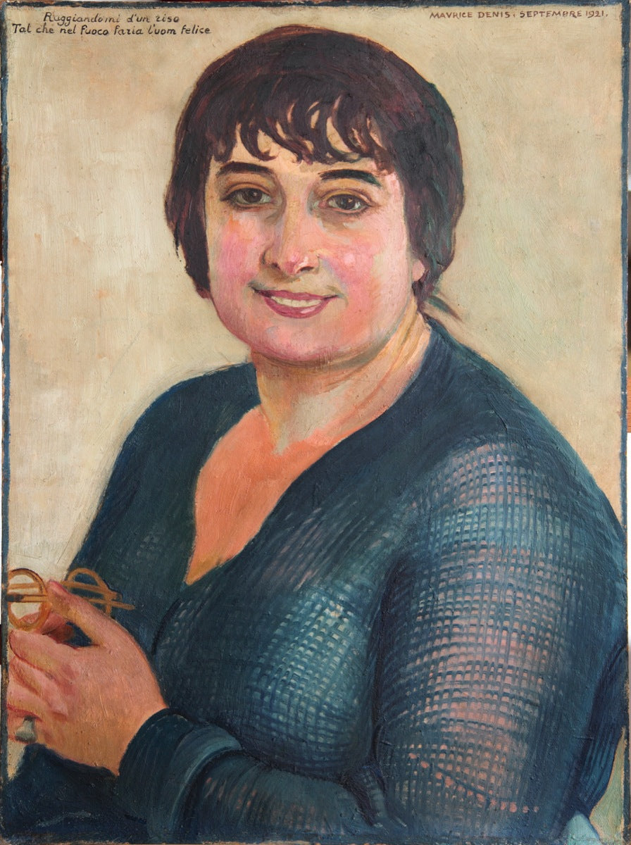 Portrait de Lisbeth en bleu - Maurice Denis - Alpha Reproduction