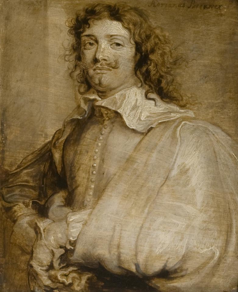 Portrait d'Adriaen Brouwer - Antoine van Dyck