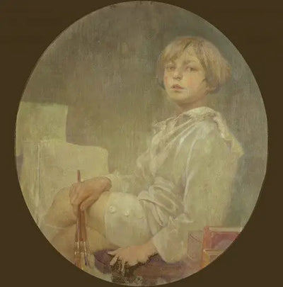 Portrait du fils de Mucha Jiří - Alphonse Mucha - Alpha Reproduction