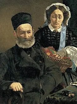 Bay ve Bayan Auguste Manet Portresi - Édouard Manet
