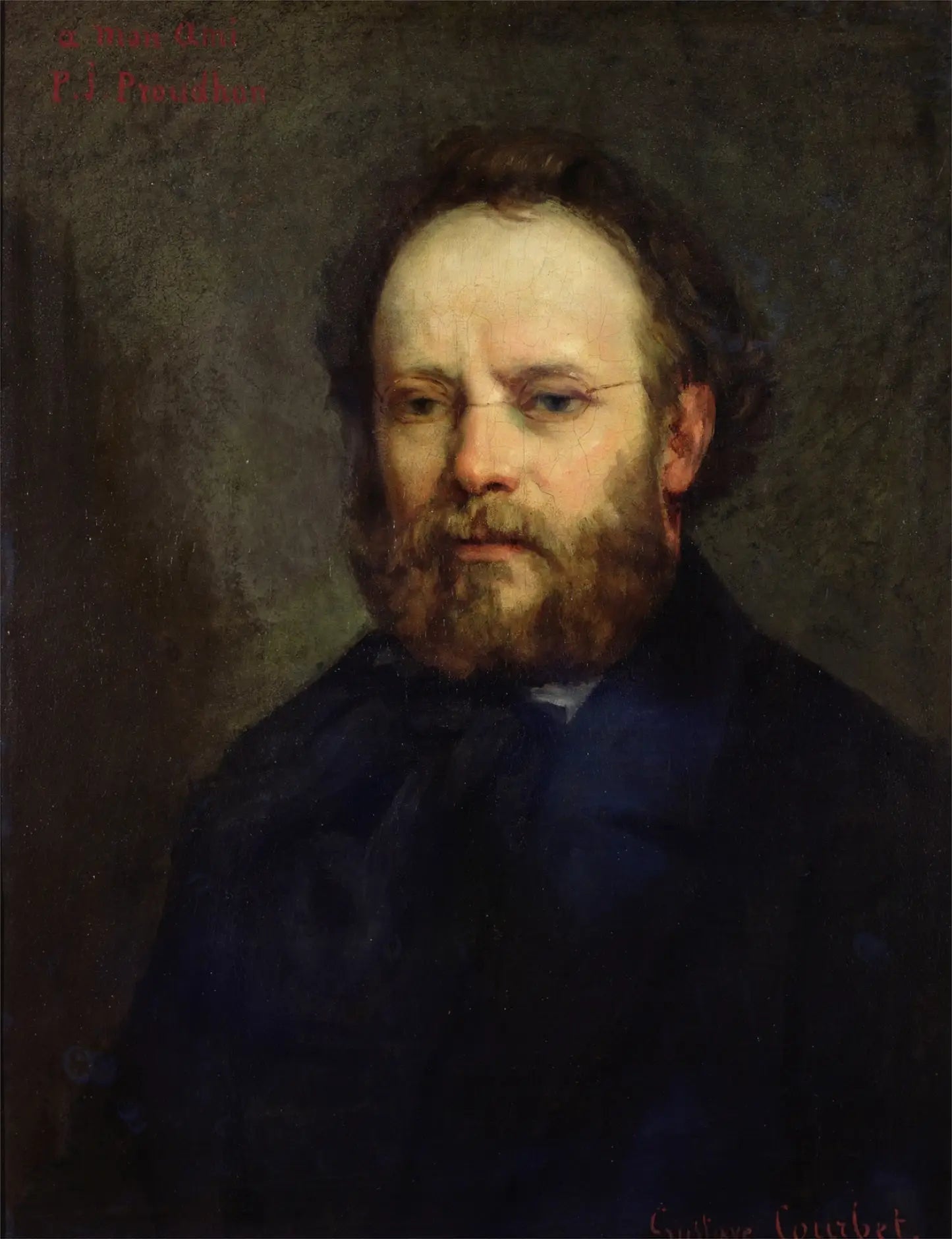 Pierre-Joseph Proudhon - Gustave Courbet - Alpha Reproduction