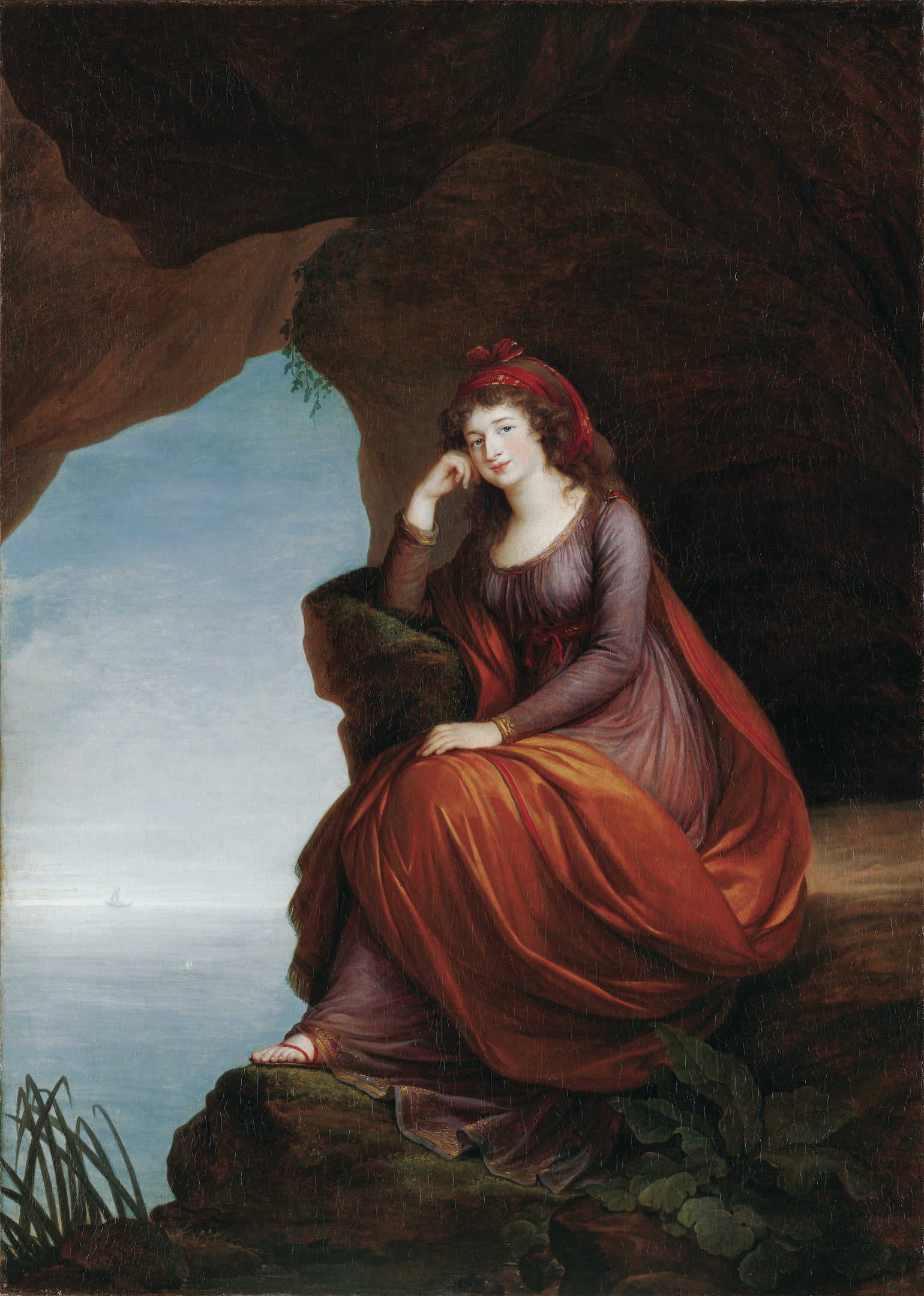 Portrait de la princesse Hermenegilde von Esterházy (1769-1845), née Liechtenstein, en Ariane à Naxos - Élisabeth Vigée Le Brun