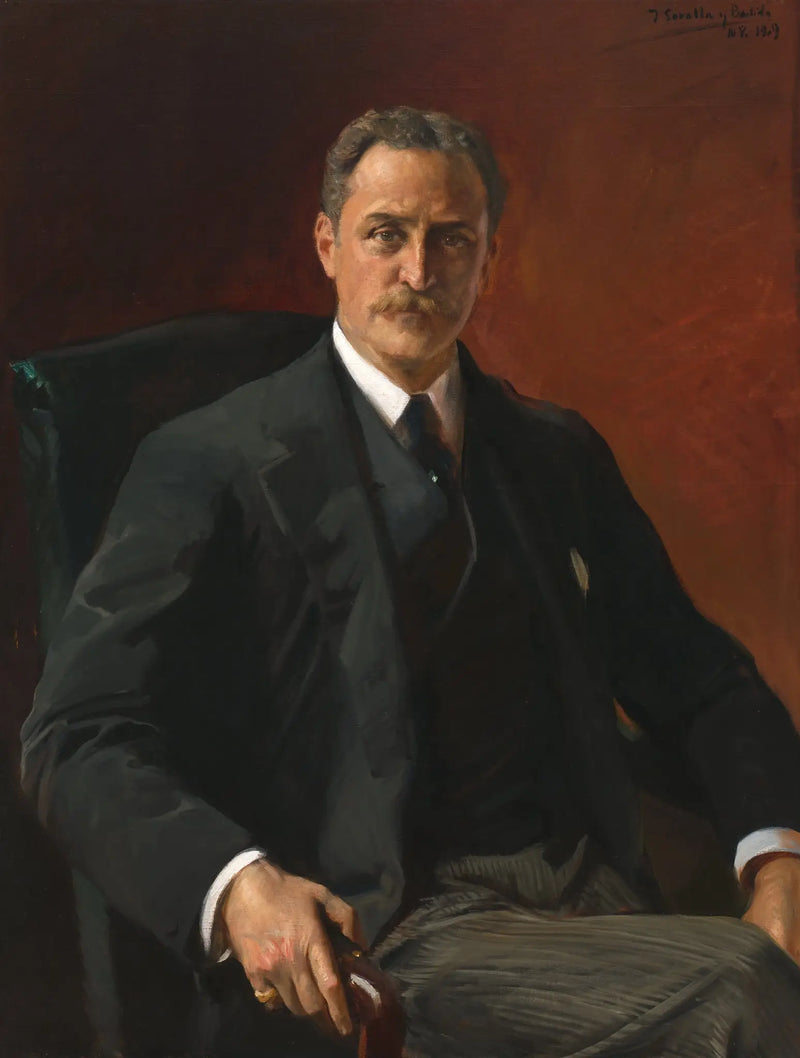 Theodore Roosevelt döneminde 39. Dışişleri Bakanı Robert Bacon'un Portresi - Joaquín Sorolla