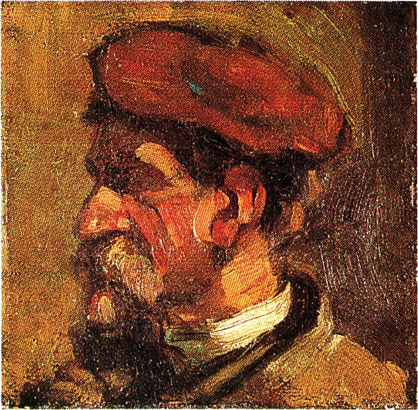 Portrait d'un homme avec un béret - Theo van Doesburg
