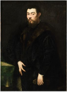 Venedik beyefendisi portresi - Jacopo Tintoretto