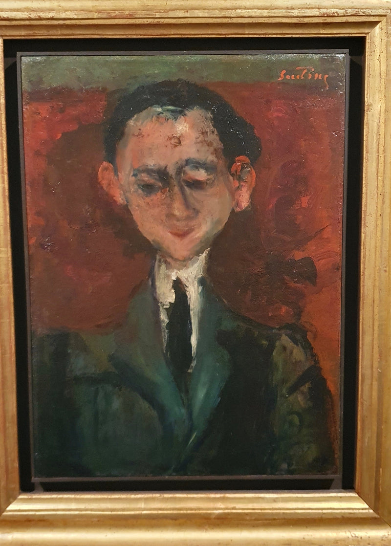 Siyah kravatlı bir adam portresi - Chaim Soutine