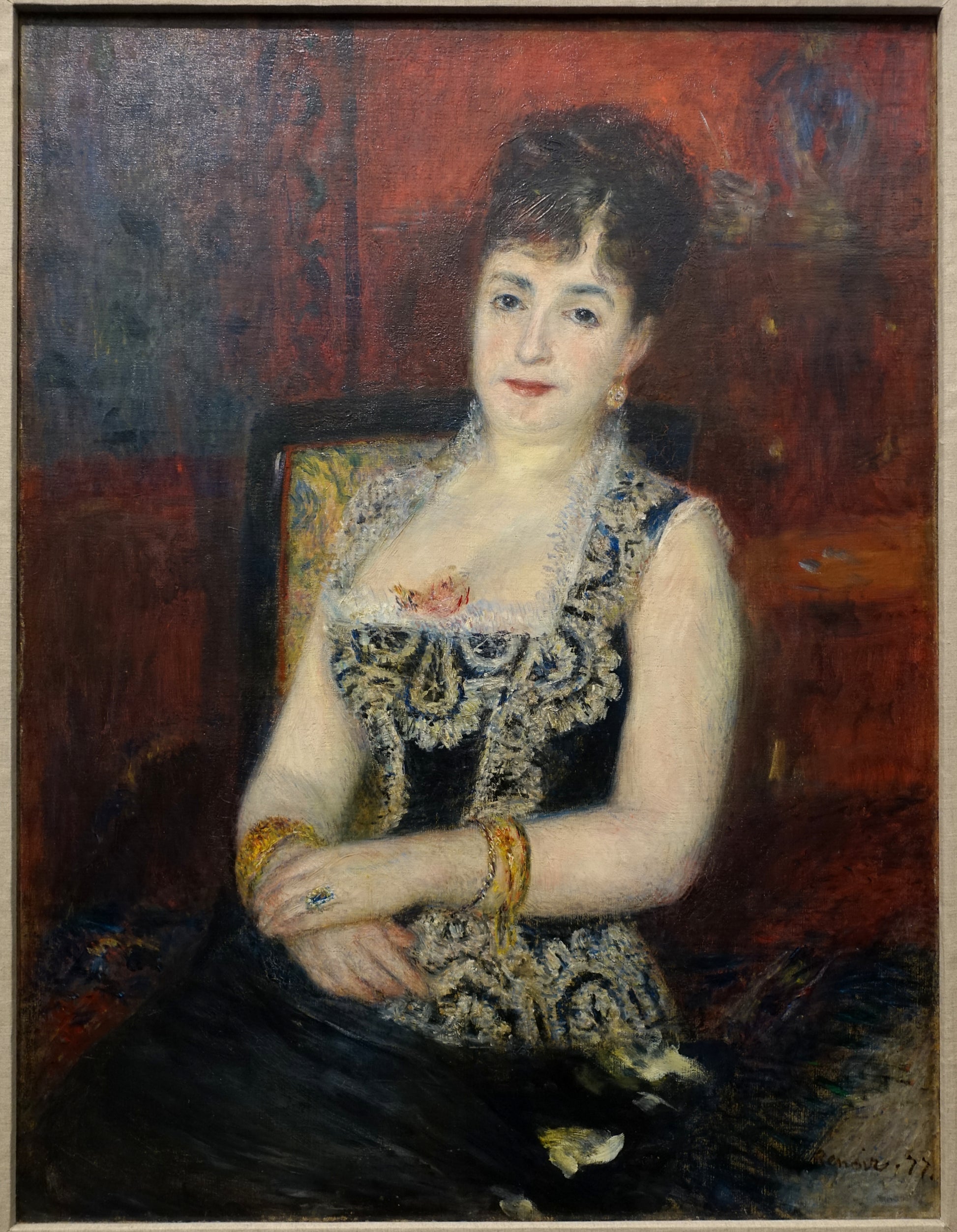 Reproduction du tableau « La Comtesse de Pourtalès, née Mélanie de Bussière - Pierre-Auguste Renoir » par Alpha Reproduction en peinture à l’huile