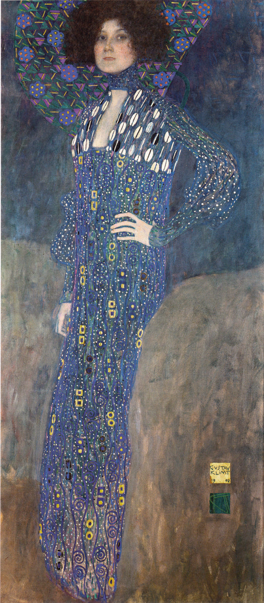 💙 Emilie Flöge Portresi – Gustav Klimt (1902)