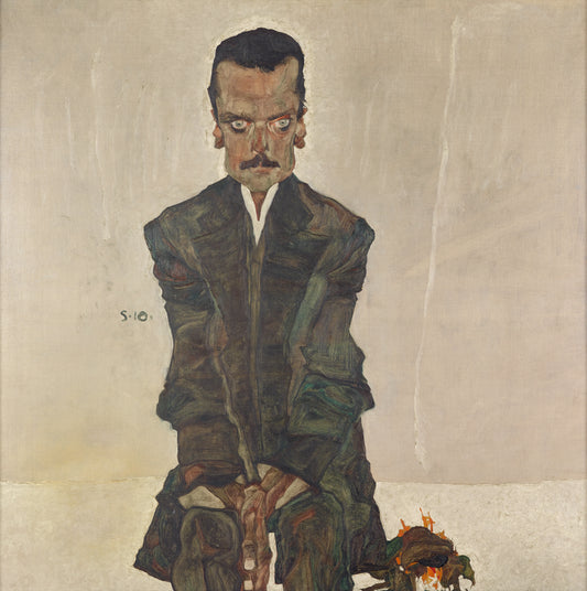 🧠 Yayıncı Eduard Kosmack'ın Portresi – Egon Schiele (1910)