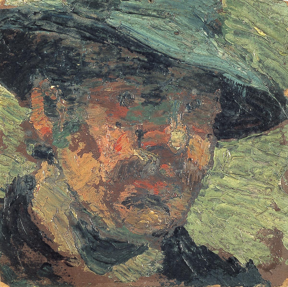 Portret van een man met hoed - Theo van Doesburg