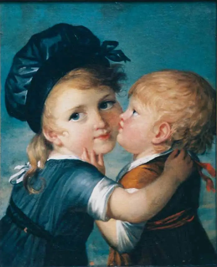 Sanatçının Oğlu Prosper ve Denys Benoist Portresi - Marie-Guillemine Benoist