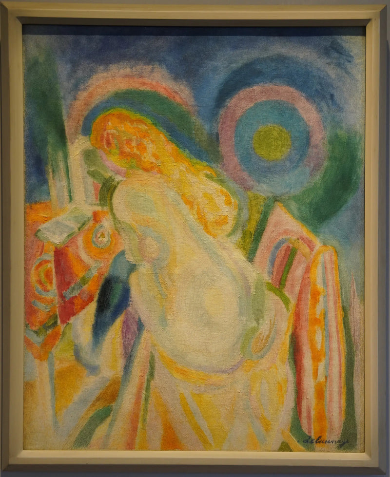 Çıplak kadın okurken - Robert Delaunay